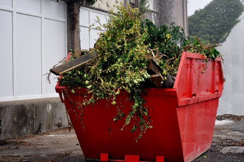 Recycling and donation during garage clearance